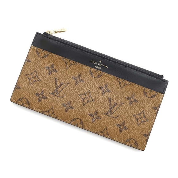 Louis Vuitton Wallet Reverse Monogram Black s - Picture 1 of 8
